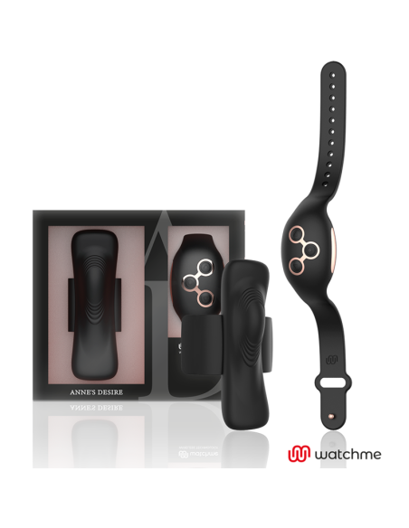 ANNES DESIRE - PANTY PLEASURE TECNOLOGÍA WATCHME NEGRO-GOLD