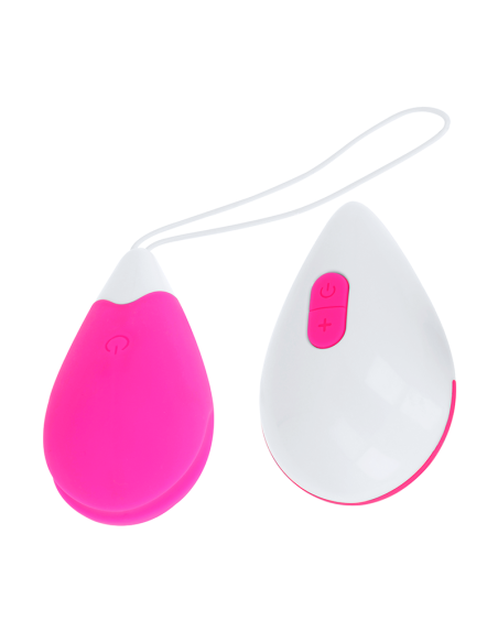 OHMAMA - HUEVO VIBRADOR 10 MODOS ROSA Y BLANCO