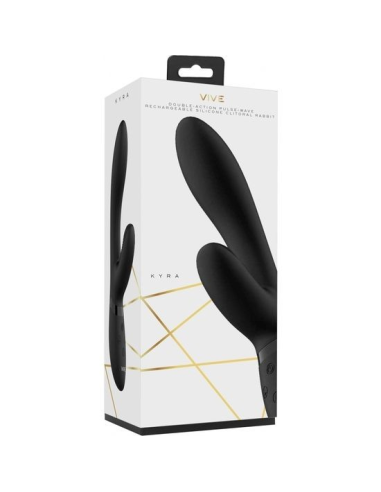 VIVE - KYRA Vibrador Conejito Negro | SexPlace.MX