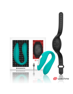 WEARWATCH - VIBRADOR DUAL TECHNOLOGY WATCHME AGUAMARINA - AZABACHE