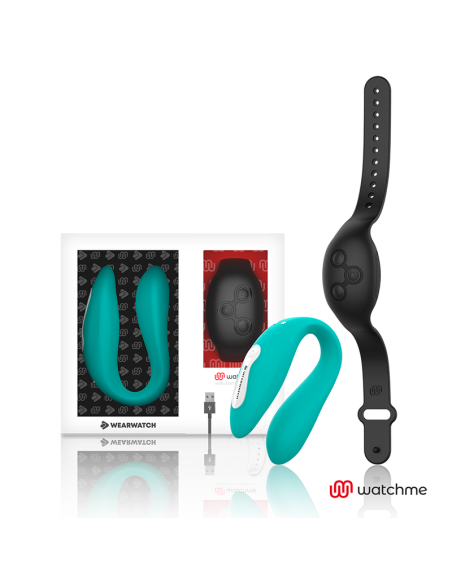 WEARWATCH - VIBRADOR DUAL TECHNOLOGY WATCHME AGUAMARINA - AZABACHE