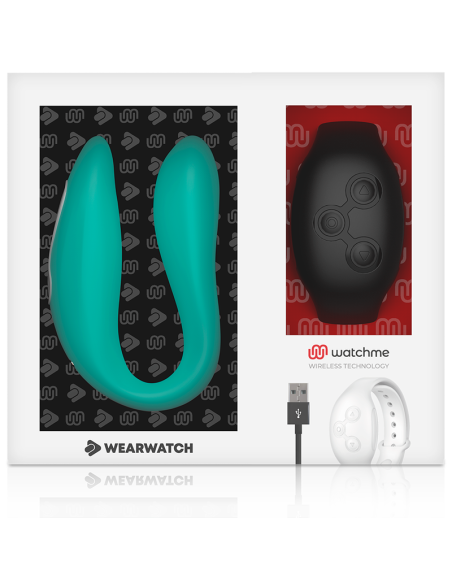 WEARWATCH - VIBRADOR DUAL TECHNOLOGY WATCHME AGUAMARINA - AZABACHE