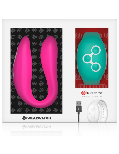 WEARWATCH - VIBRADOR DUAL TECHNOLOGY WATCHME FUCSIA - AGUA MARINA