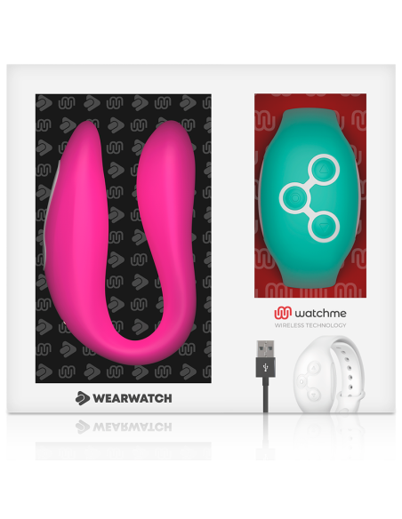 WEARWATCH - VIBRADOR DUAL TECHNOLOGY WATCHME FUCSIA - AGUA MARINA