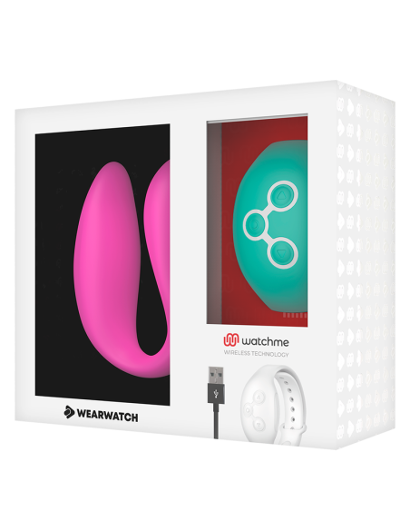 WEARWATCH - VIBRADOR DUAL TECHNOLOGY WATCHME FUCSIA - AGUA MARINA