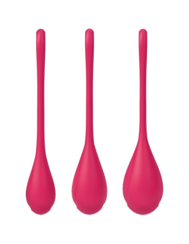 SATISFYER - YONI POWER 1 Kit De Entrenamiento Rojo | SexPlace.MX