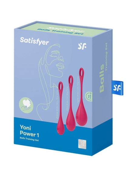 SATISFYER - YONI POWER 1 Kit De Entrenamiento Rojo | SexPlace.MX
