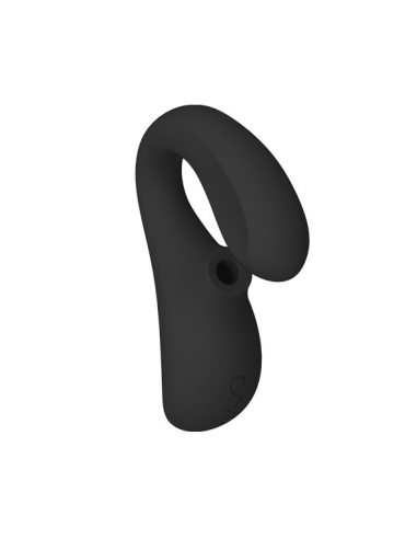 LELO - ENIGMA DOBLE ESTIMULACIÓN SUCCION MASAJEADOR NEGRO