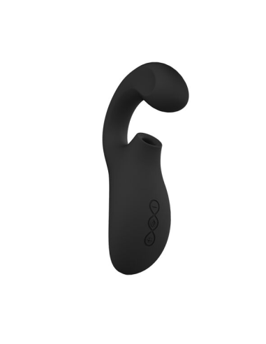 LELO - ENIGMA DOBLE ESTIMULACIÓN SUCCION MASAJEADOR NEGRO