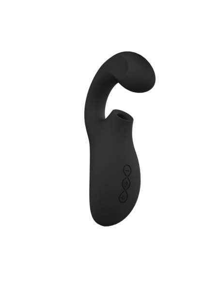 LELO - ENIGMA DOBLE ESTIMULACIÓN SUCCION MASAJEADOR NEGRO