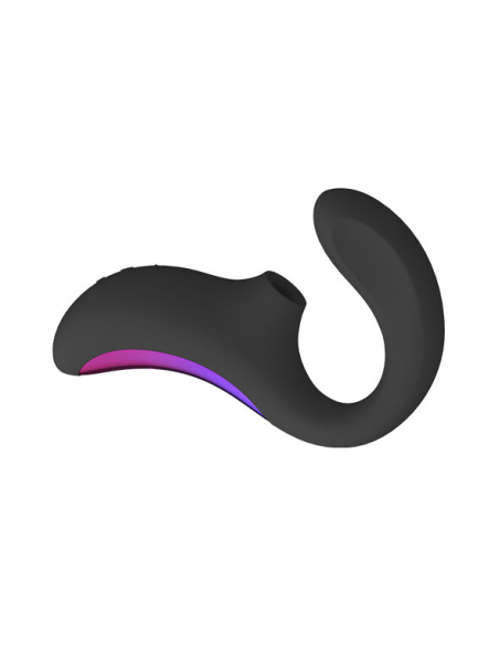 LELO - ENIGMA DOBLE ESTIMULACIÓN SUCCION MASAJEADOR NEGRO