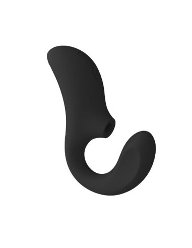LELO - ENIGMA DOBLE ESTIMULACIÓN SUCCION MASAJEADOR NEGRO