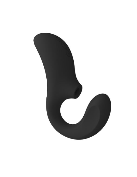 LELO - ENIGMA DOBLE ESTIMULACIÓN SUCCION MASAJEADOR NEGRO