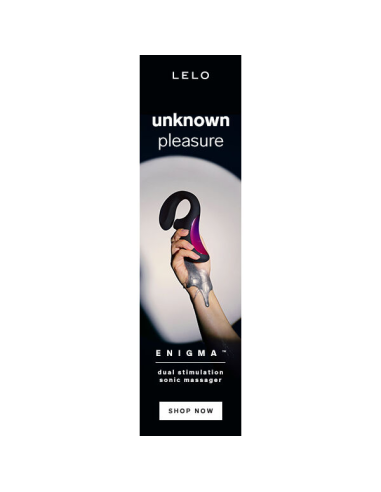 LELO - ENIGMA DOBLE ESTIMULACIÓN SUCCION MASAJEADOR NEGRO