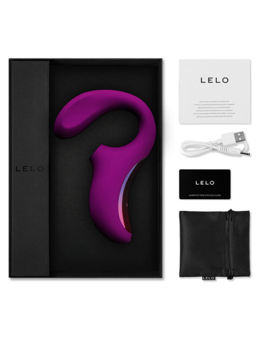 LELO - ENIGMA DOBLE ESTIMULACIÓN SUCCION MASAJEADOR MORADO
