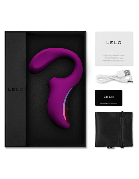 LELO - ENIGMA DOBLE ESTIMULACIÓN SUCCION MASAJEADOR MORADO