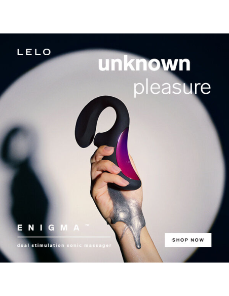 LELO - ENIGMA DOBLE ESTIMULACIÓN SUCCION MASAJEADOR MORADO