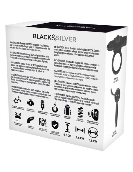 BLACKandSILVER - CAMERON CONTROL REMOTO COCKRING WATCHME