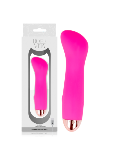 DOLCE VITA - VIBRADOR RECARGABLE ONE ROSA 7 VELOCIDADES