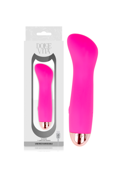 DOLCE VITA - VIBRADOR RECARGABLE ONE ROSA 7 VELOCIDADES