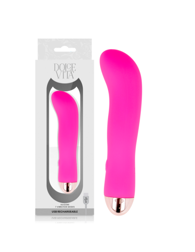 DOLCE VITA - VIBRADOR RECARGABLE TWO ROSA 7 VELOCIDADES