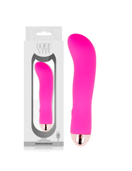 DOLCE VITA - VIBRADOR RECARGABLE TWO ROSA 7 VELOCIDADES