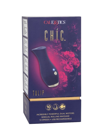 CALEXOTICS - CHIC TULIP MASAJEADOR AZUL