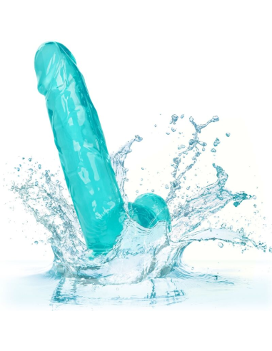 CALEXOTICS - SIZE QUEEN DILDO AZUL 15.3 CM