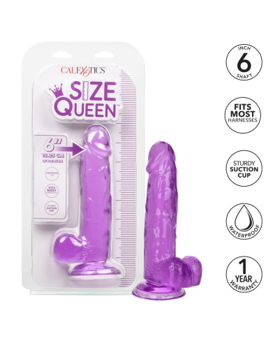 CALEXOTICS - SIZE QUEEN DILDO LILA 15.3 CM