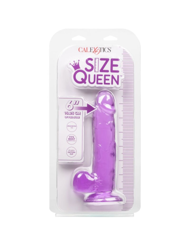 CALEXOTICS - SIZE QUEEN DILDO LILA 15.3 CM