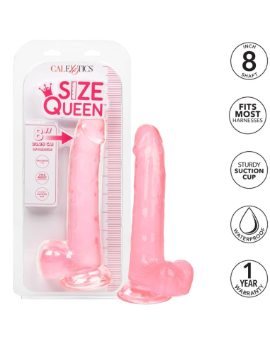 CALEXOTICS - SIZE QUEEN DILDO ROSA 20.3 CM