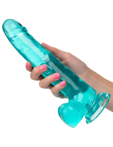 CALEXOTICS - SIZE QUEEN DILDO AZUL 20.3 CM
