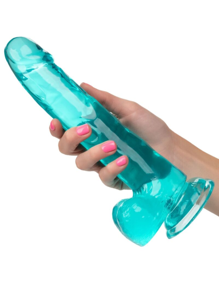 CALEXOTICS - SIZE QUEEN DILDO AZUL 20.3 CM
