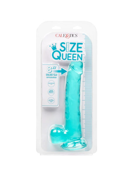 CALEXOTICS - SIZE QUEEN DILDO AZUL 20.3 CM