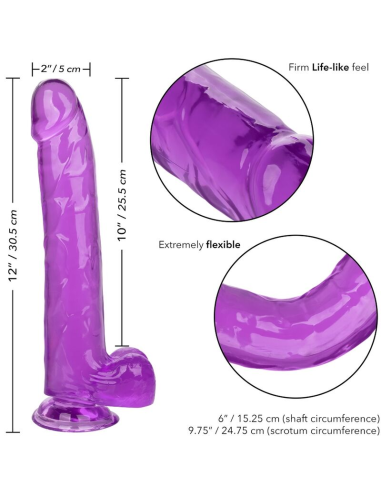CALEXOTICS - SIZE QUEEN DILDO LILA 25.5 CM