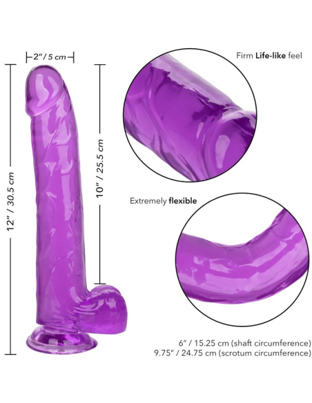 CALEXOTICS - SIZE QUEEN DILDO LILA 25.5 CM
