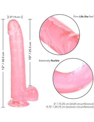 CALEXOTICS - SIZE QUEEN DILDO ROSA 25.5 CM