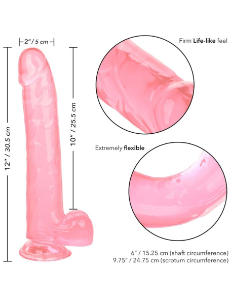 CALEXOTICS - SIZE QUEEN DILDO ROSA 25.5 CM