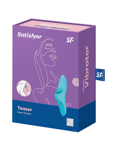 SATISFYER - TEASER DEDAL VIBRADOR AZUL LIGHT