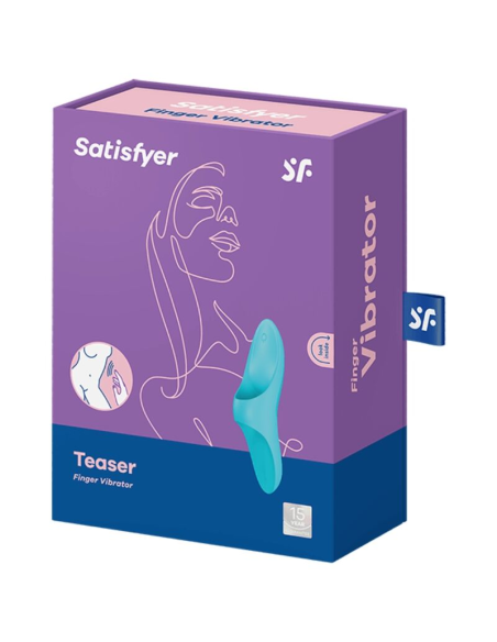 SATISFYER - TEASER DEDAL VIBRADOR AZUL LIGHT