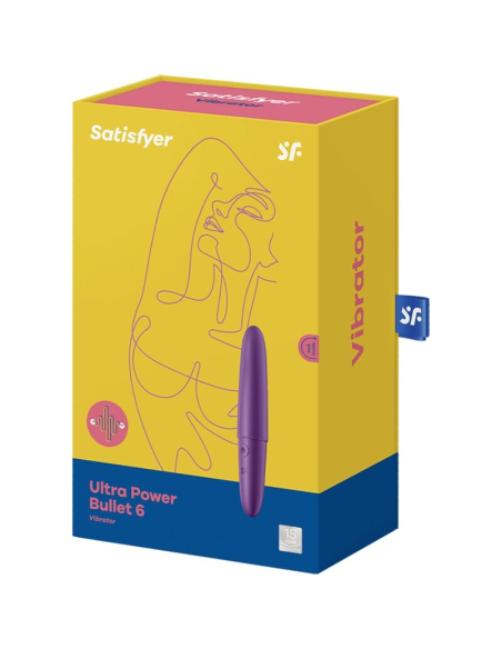 SATISFYER - ULTRA POWER BULLET 6 BALA VIBRADORA MORADA