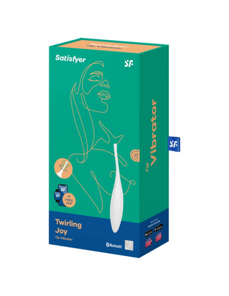 SATISFYER - TWIRLING JOY ESTIMULADOR CLITORIS BLANCO
