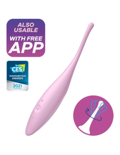 SATISFYER - TWIRLING JOY ESTIMULADOR CLITORIS ROSA
