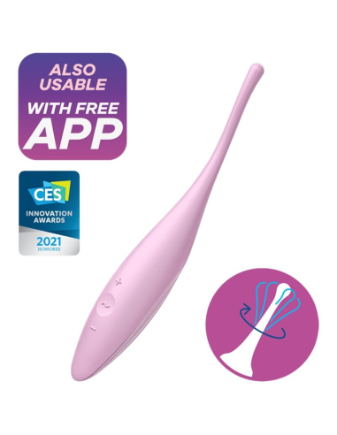 SATISFYER - TWIRLING JOY ESTIMULADOR CLITORIS ROSA