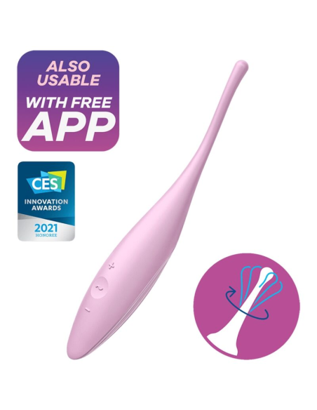 SATISFYER - TWIRLING JOY ESTIMULADOR CLITORIS ROSA