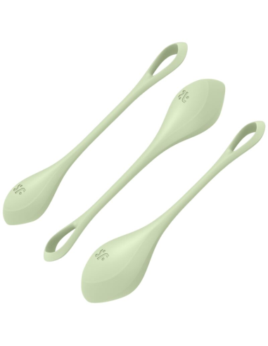 SATISFYER - YONI POWER 2 KIT DE ENTRENAMIENTO VERDE