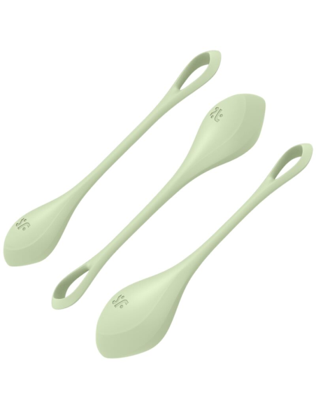 SATISFYER - YONI POWER 2 KIT DE ENTRENAMIENTO VERDE