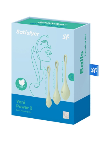 SATISFYER - YONI POWER 2 KIT DE ENTRENAMIENTO VERDE