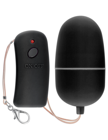 ONLINE - HUEVO VIBRADOR CON MANDO CONTROL REMOTO NEGRO