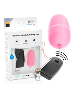 ONLINE - HUEVO VIBRADOR CON MANDO CONTROL REMOTO ROSA